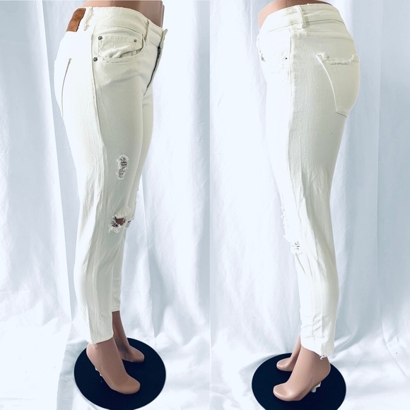 ZARA woman premium denim collection ripped distressed jeans women  4 - Picture 12 of 15